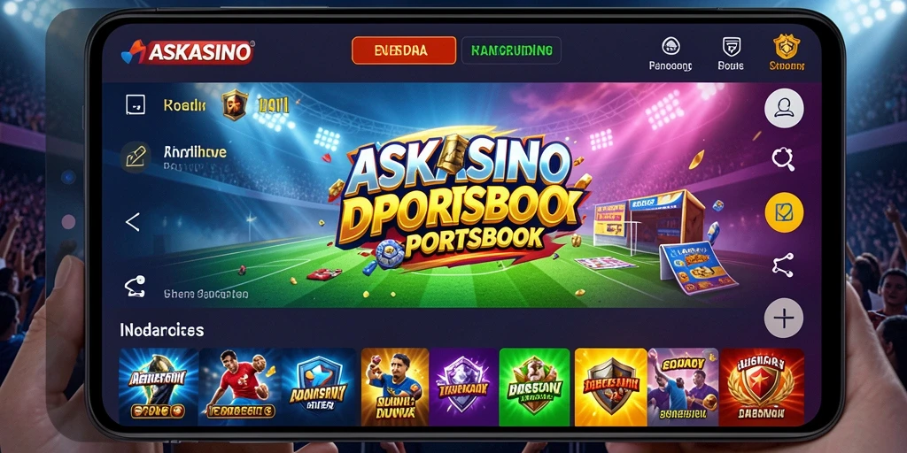 Screenshot gameplay <strong>ASKASINO</strong> yang menampilkan taruhan langsung.