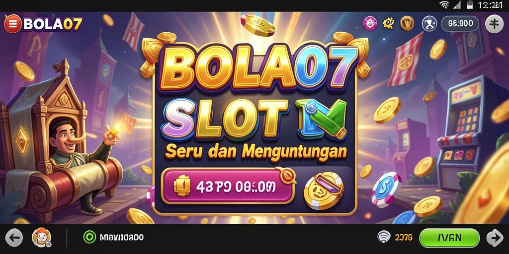 Tampilan gameplay BOLA07 yang mendebarkan dan penuh warna.