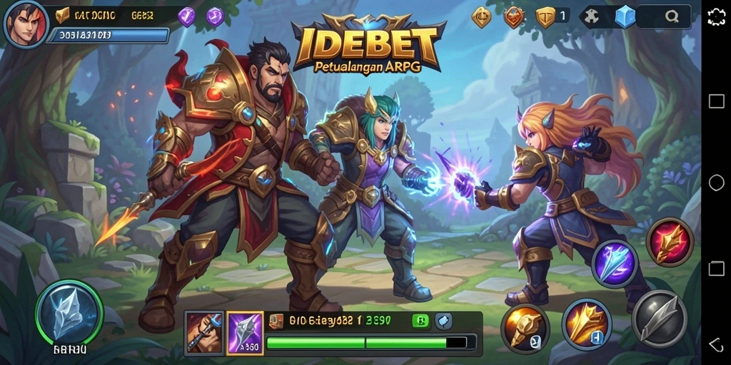 Screenshot menampilkan aksi seru dalam gameplay ARPG IDEBET.