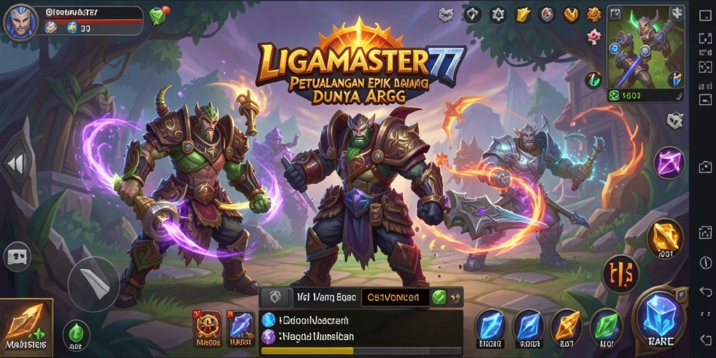 Gambar utama LIGAMASTER77 menampilkan aksi pertempuran mendebarkan dalam permainan ARPG.