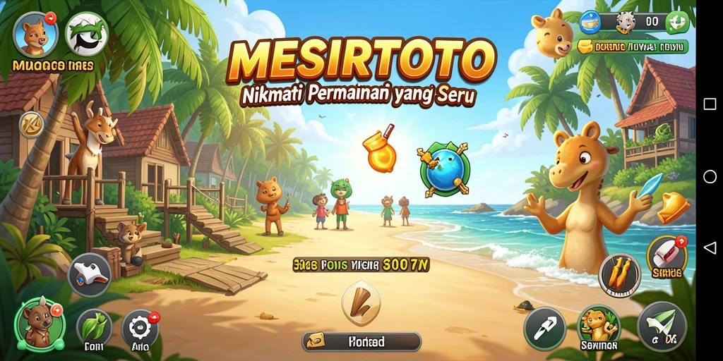 Tampilan gameplay <strong>MESIRTOTO</strong> yang seru dan menarik pada layar.