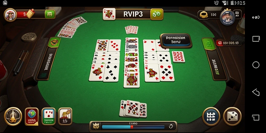 Tampilan screenshot gameplay Domino yang seru dan menarik.