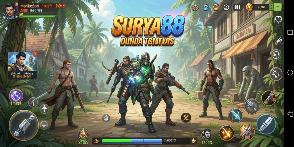 Gameplay SURYA88 dengan eksplorasi dunia Open World.