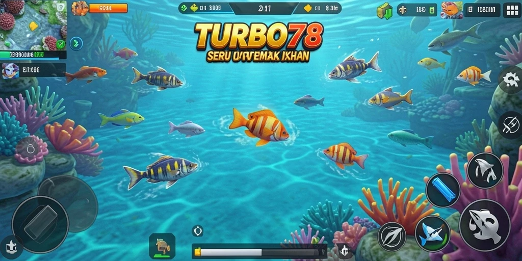 Tampilan gameplay seru dalam game Tembak Ikan TURBO78.
