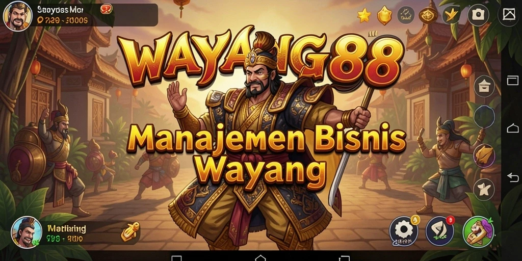 Screenshot gameplay yang menggambarkan pertunjukan wayang yang menarik.