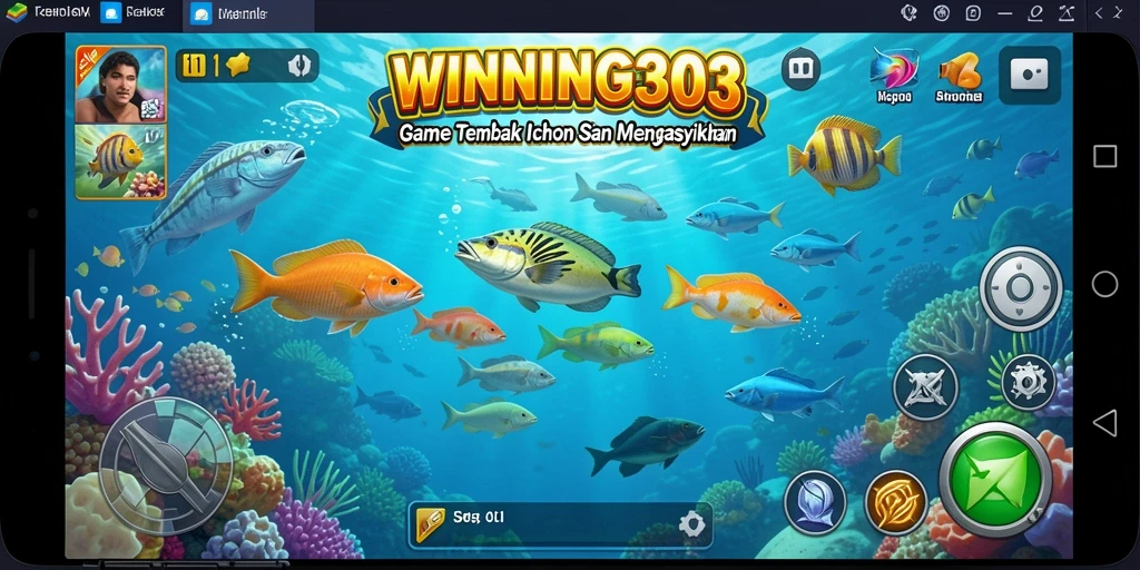 Tampilan gameplay seru Tembak Ikan di WINNING303.
