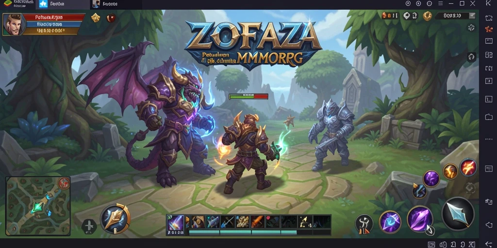 Gameplay seru ZOFAZA dalam dunia MMORPG yang penuh petualangan.